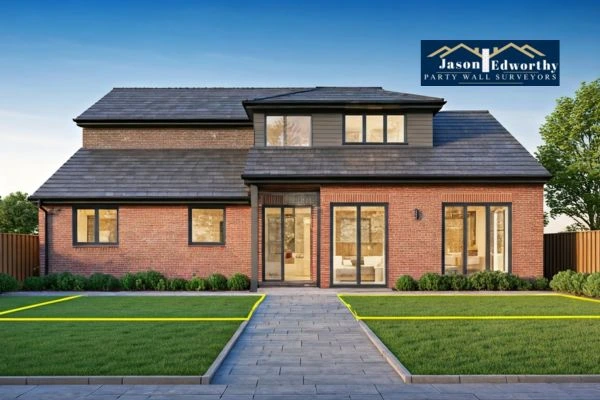 Home extension focusing on boundary line Ilkley